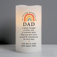 Personalised In Loving Memory Rainbow LED candle Extra Image 1 Preview